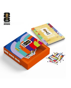 Copa Do Mundo 2026 - BOX Luva Premium Torcida - 1 Álbum Capa Dura Ouro + 40 Envelopes  - FIFA WORLD CUP 2026™️